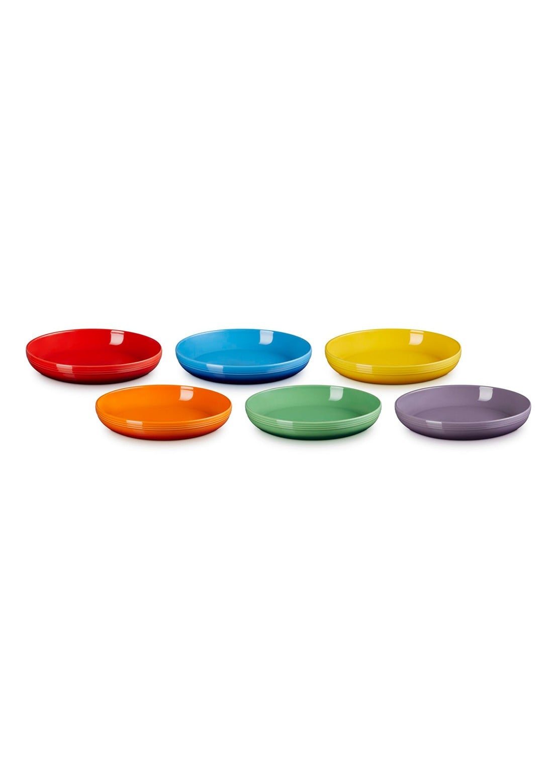 Le Creuset Rainbow diep bord 21,7 cm set van 6 - detail 5 multicolor