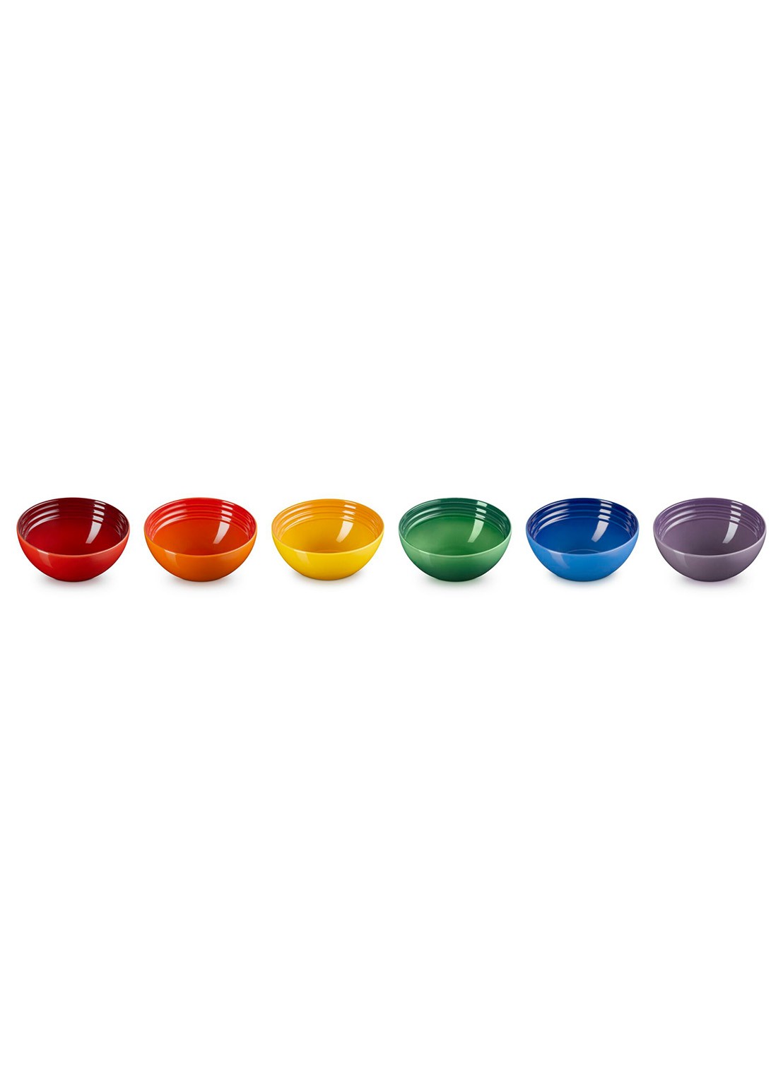 Le Creuset Rainbow dipschaal 12 cm set van 6 - detail 4 rood