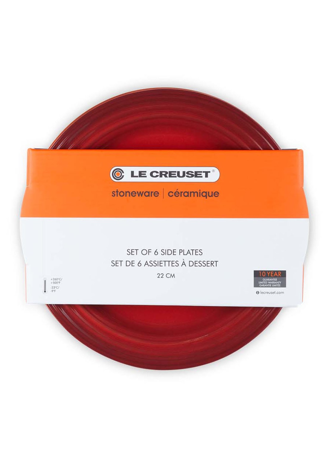Le Creuset Regenboog ontbijtbord 22 cm set van 6 - detail 3 multicolour / multicolor