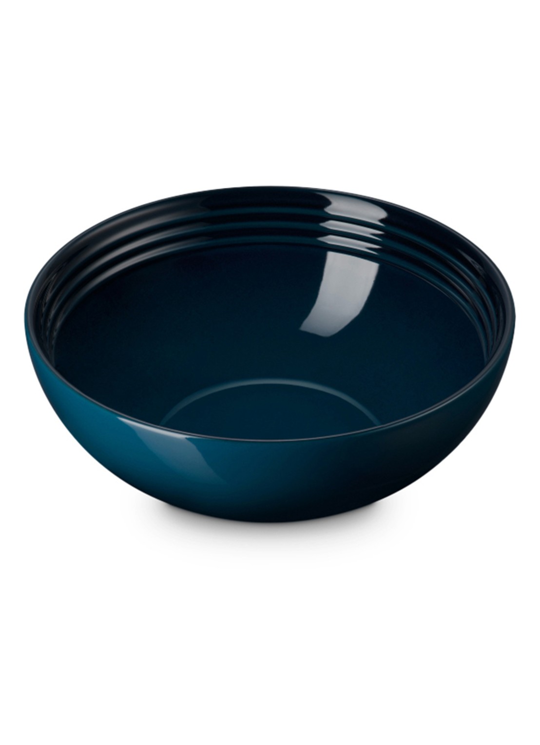Le Creuset Serveerschaal Ø24 cm - voorkant 2 donkerblauw