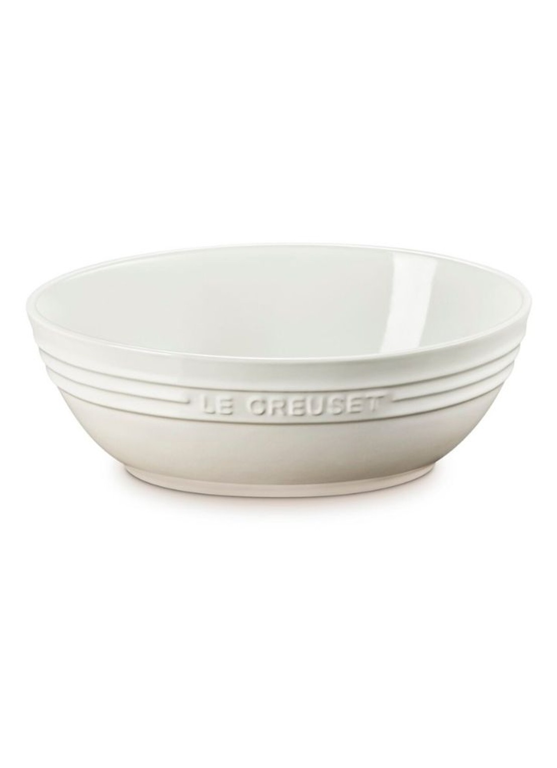 Le Creuset Serveerschaal 29 cm - voorkant 2 gebroken wit