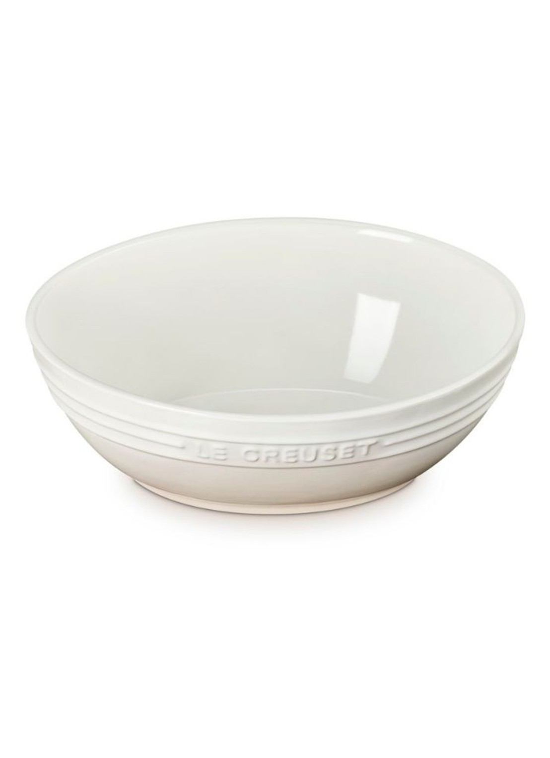 Le Creuset Serveerschaal 29 cm - voorkant 3 gebroken wit