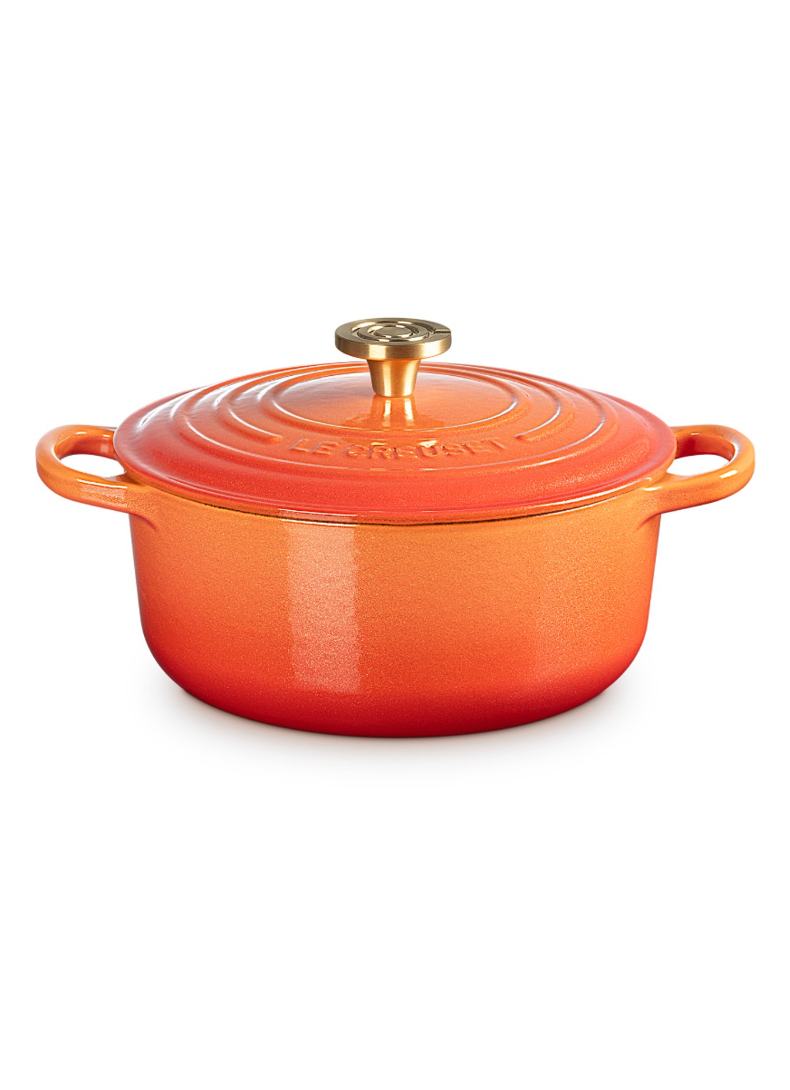 Le Creuset Signature braad-/stoofpan Ø20 cm - voorkant 6 flamme dorée / oranje