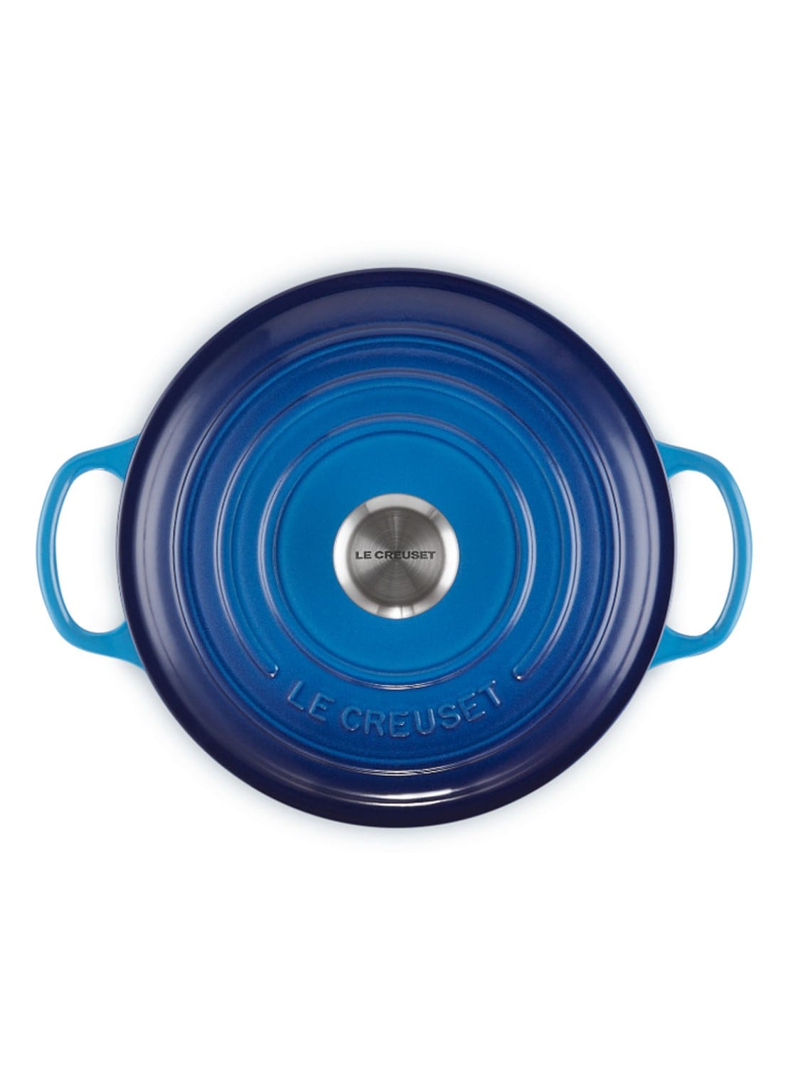 Le Creuset Signature braad-/stoofpan Ø20 cm - detail 3 azure / blauw