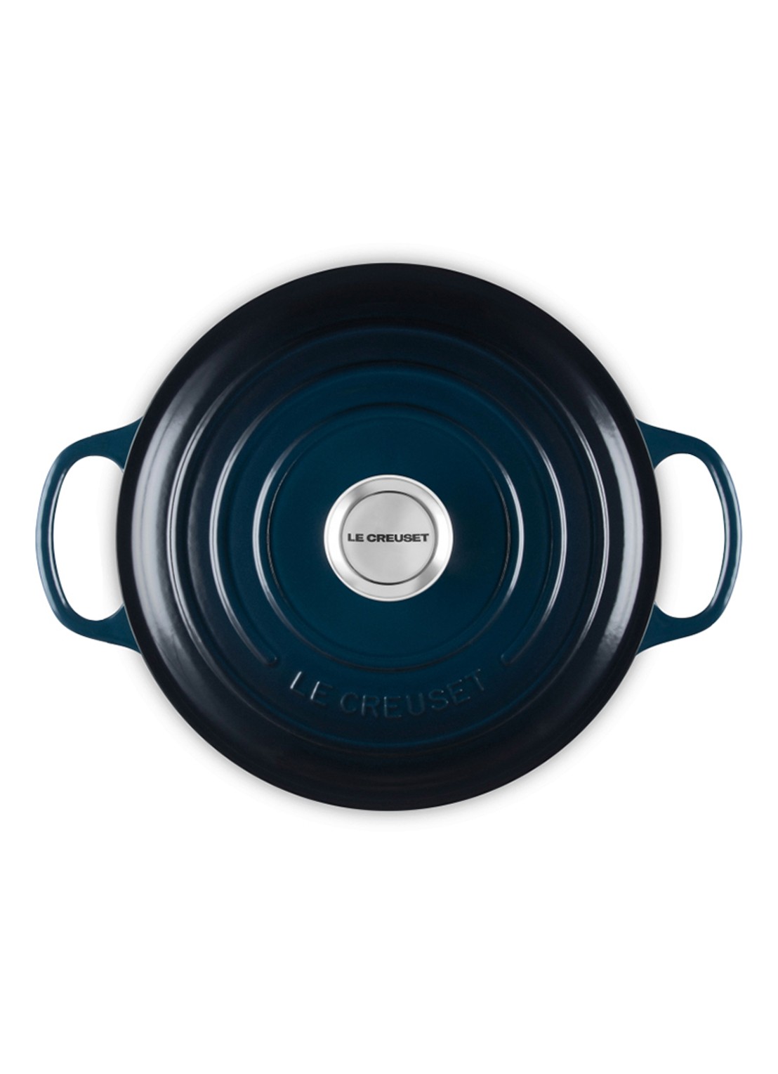 Le Creuset Signature braad-/stoofpan Ø24 cm - detail 2 donkerblauw