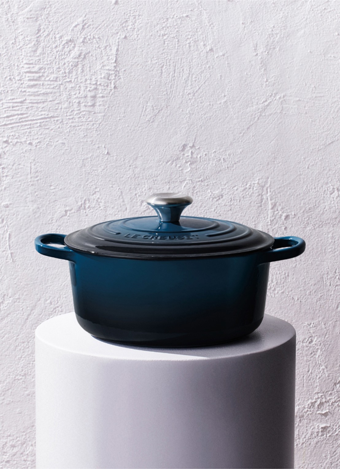 Le Creuset Signature braad-/stoofpan Ø24 cm - detail 6 donkerblauw