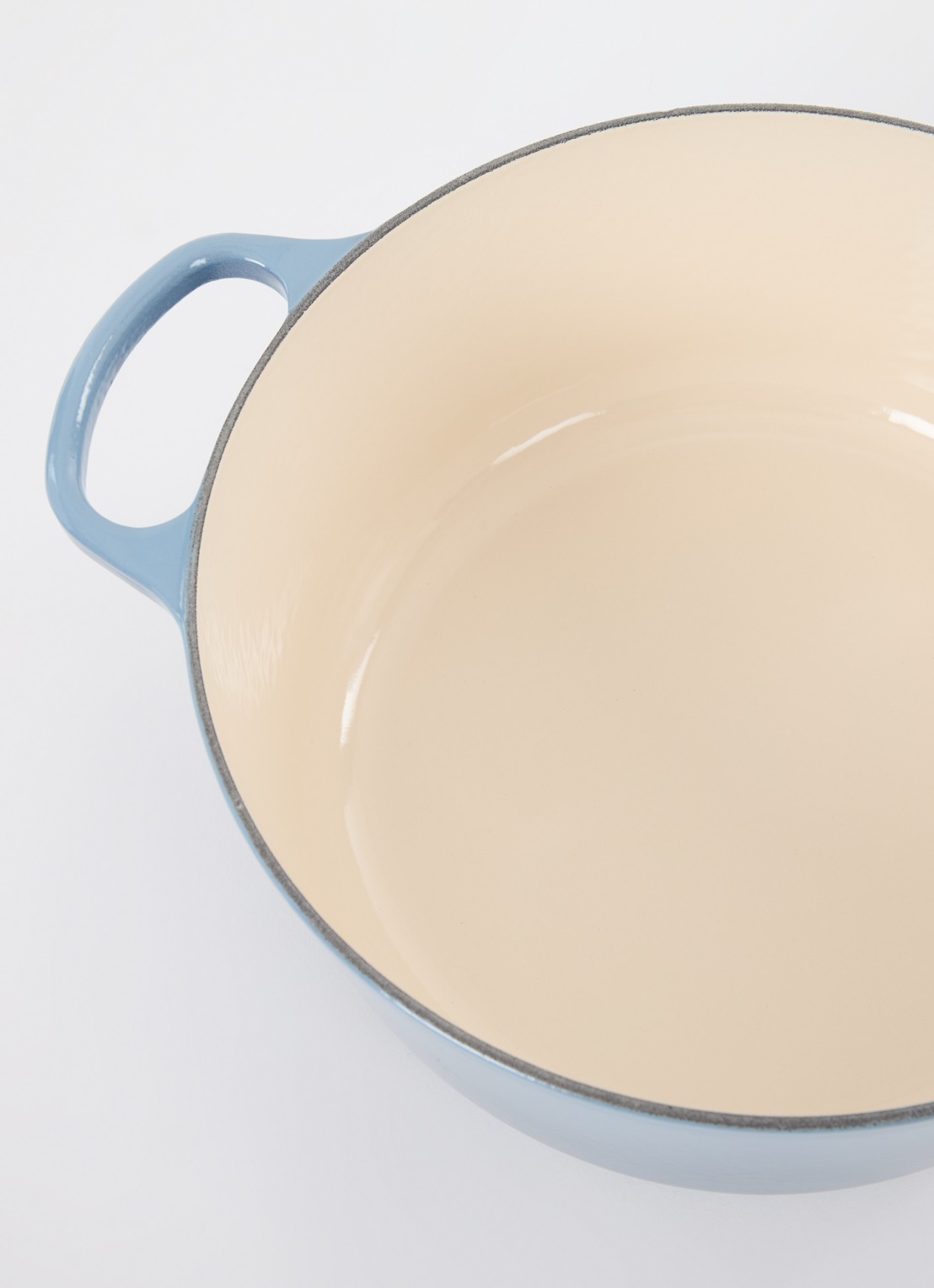Le Creuset Signature braad-/stoofpan Ø28 cm - detail 3 chambray / blauw