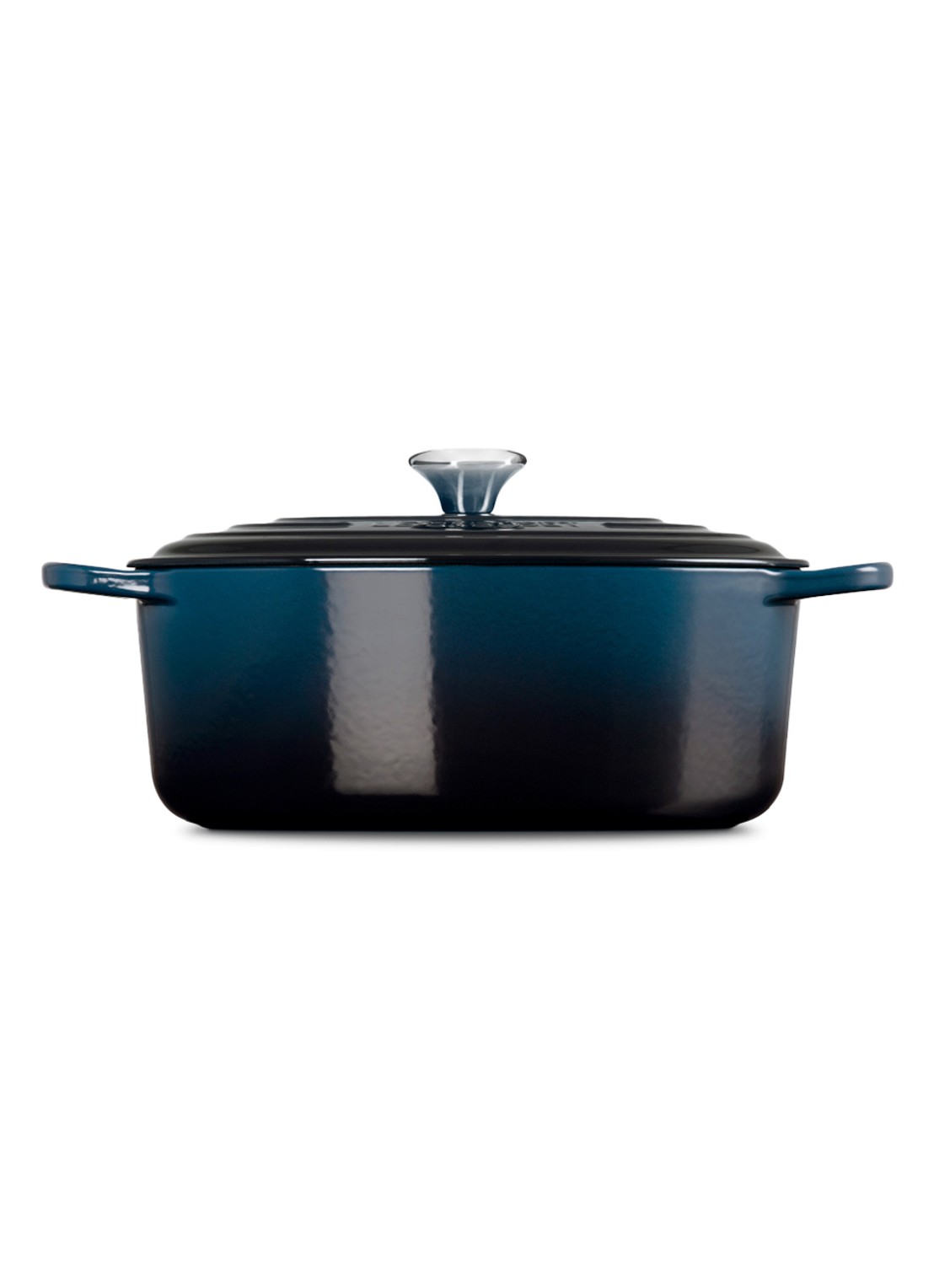 Le Creuset Signature braad-/stoofpan Ø30 cm - achterkant donkerblauw