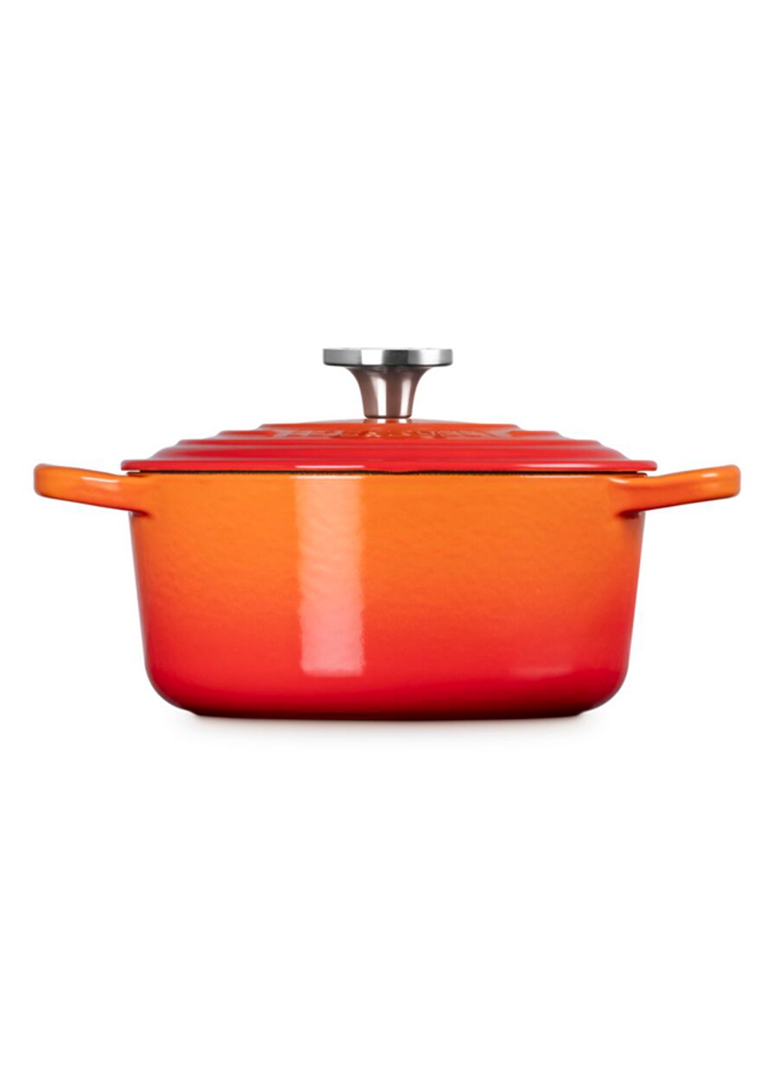 Le Creuset Signature braadpan Ø18 cm - achterkant oranjerood / oranje