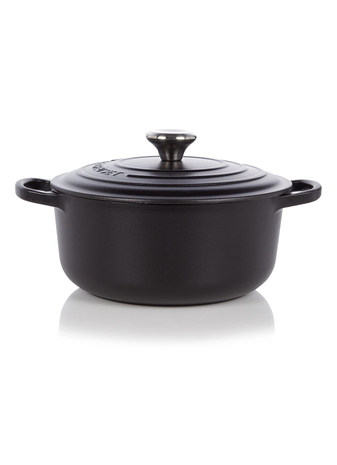 Le Creuset Signature braadpan Ø20 cm - voorkant mat zwart / zwart