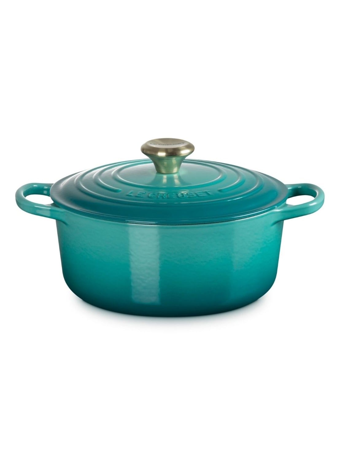 Le Creuset Signature braadpan 20 cm - voorkant 3 blauw