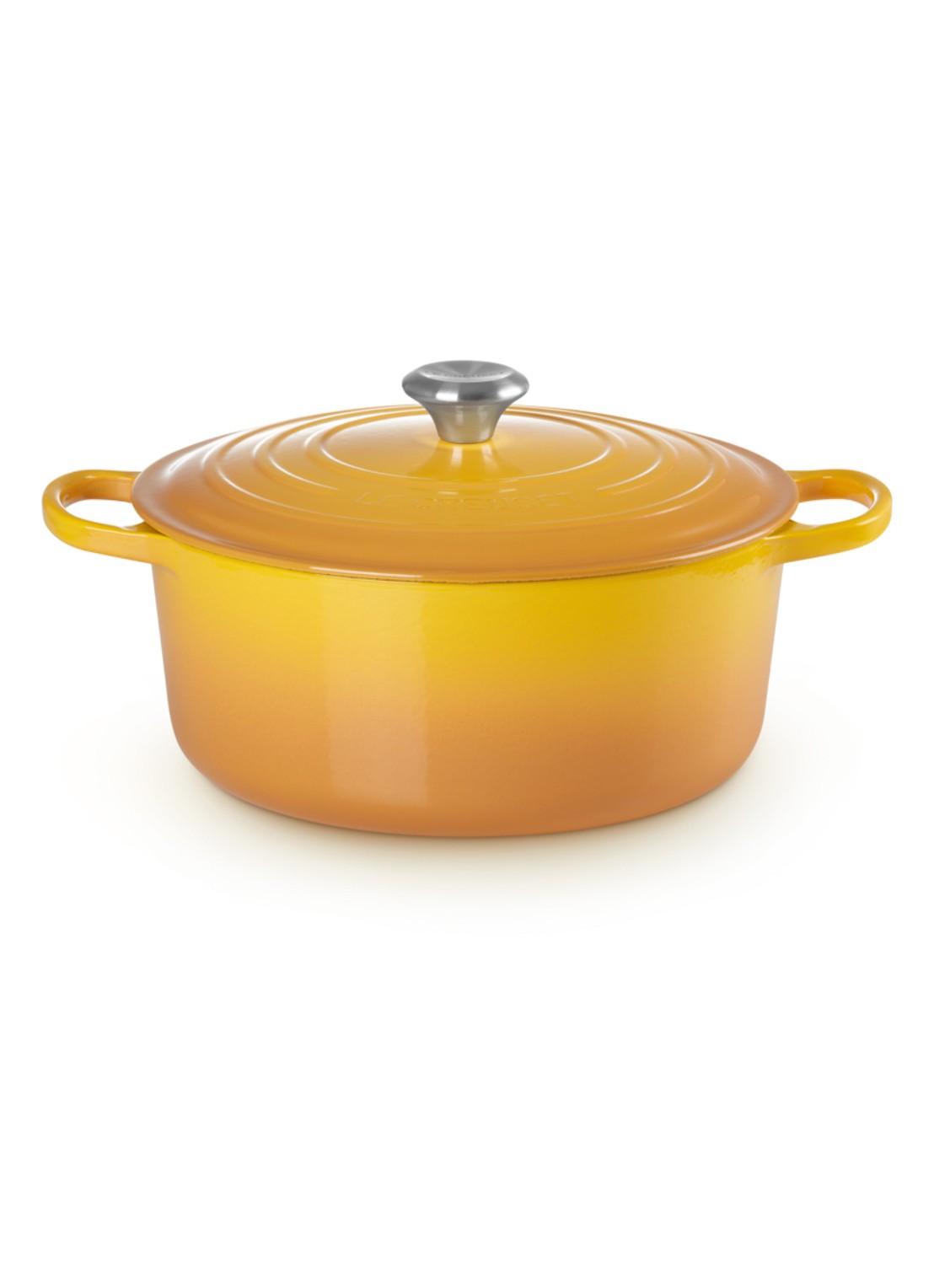 Le Creuset Signature braadpan 24 cm  - detail 2 nectar / oranje