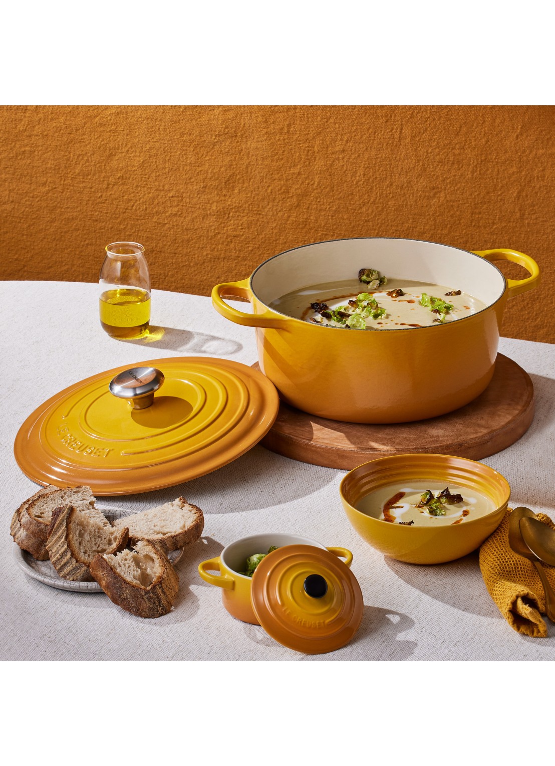 Le Creuset Signature braadpan 24 cm  - detail 5 nectar / oranje