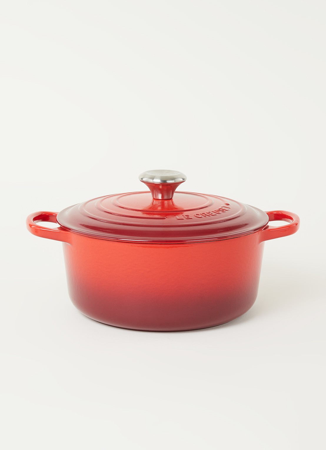 Le Creuset Signature braadpan Ø24 cm - voorkant 2 kersenrood / rood