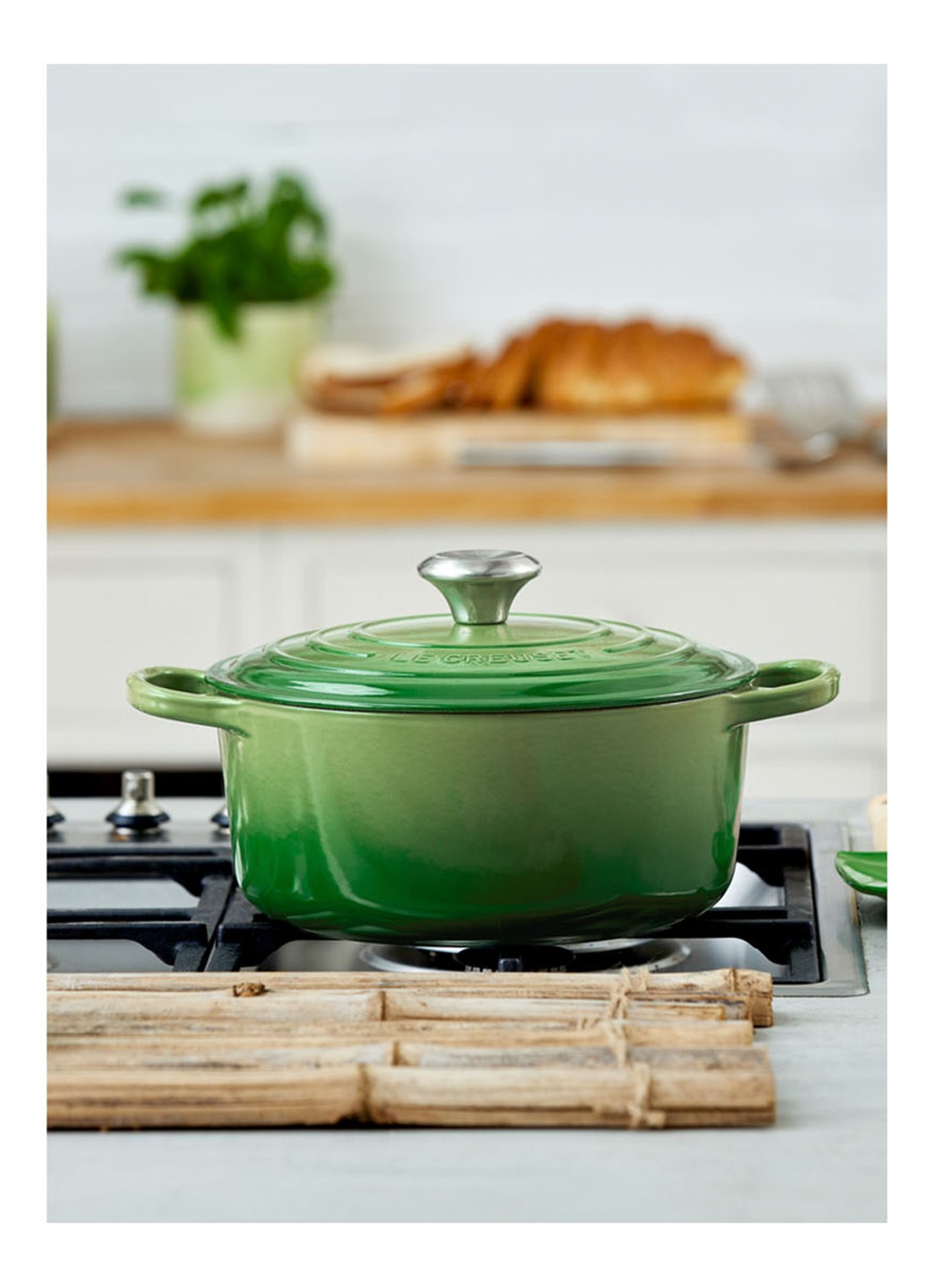 Le Creuset Signature braadpan Ø24 cm - detail 4 groen