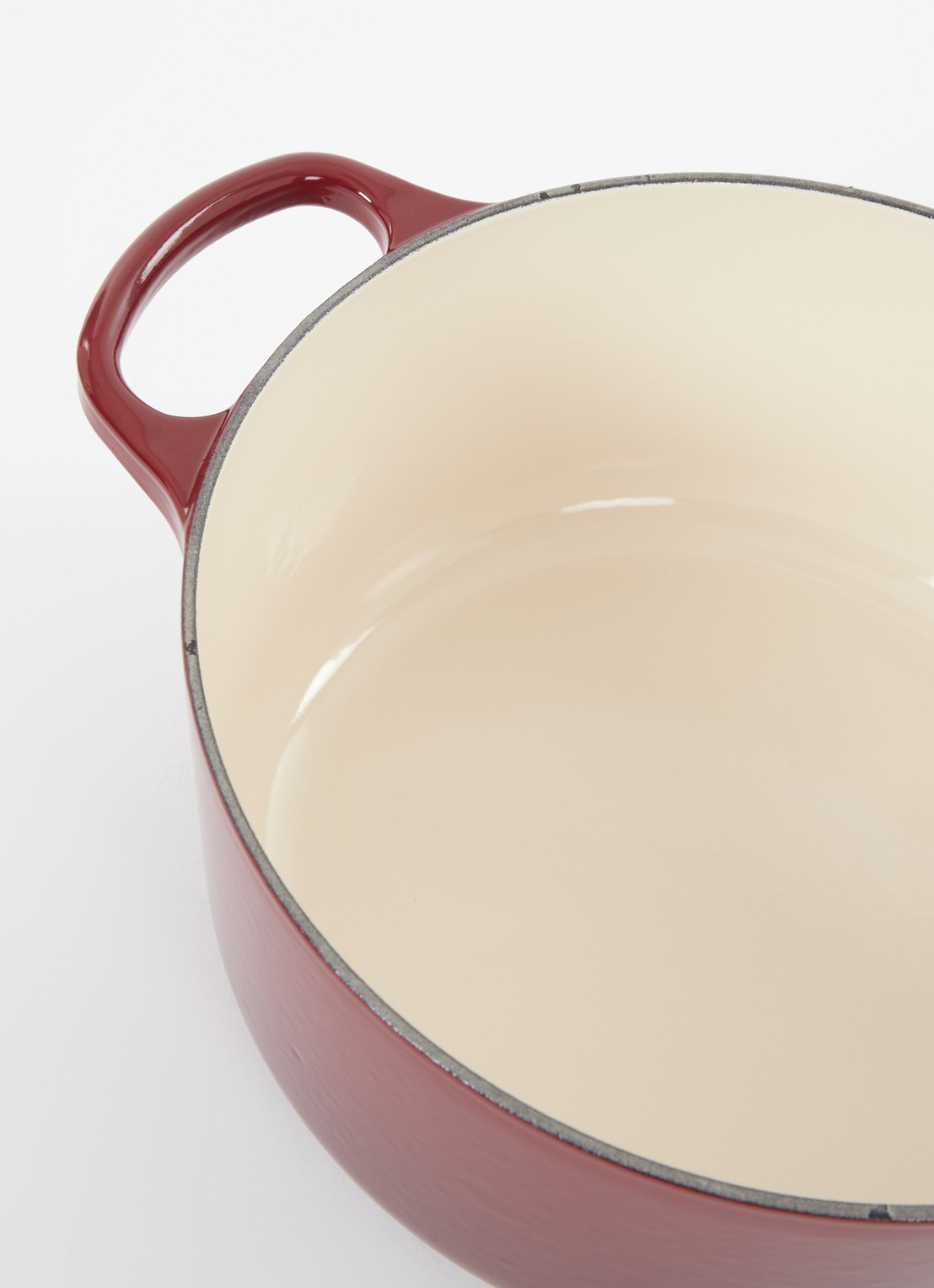 Le Creuset Signature braadpan Ø24 cm - detail garnet / rood