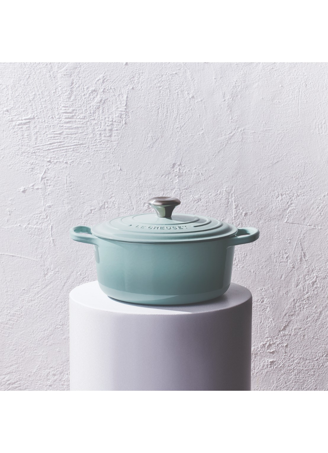 Le Creuset Signature braadpan Ø24 cm - voorkant 2 zeegroen
