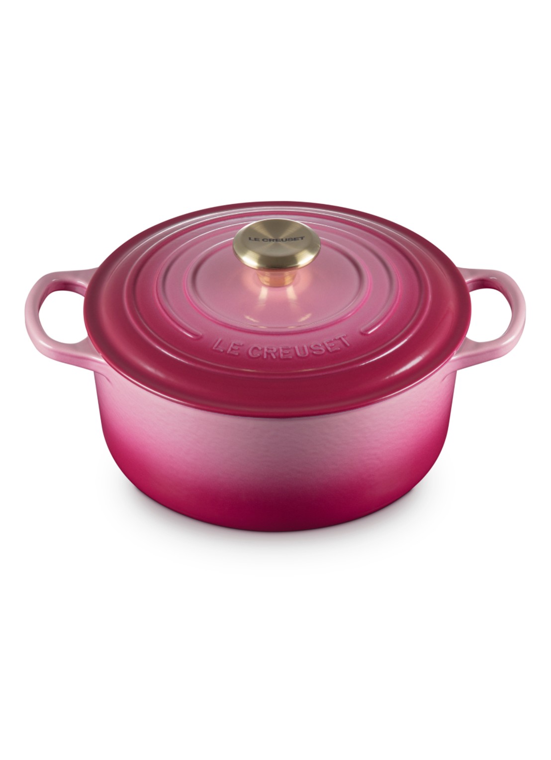 Le Creuset Signature braadpan Ø24 cm - detail berry / roze