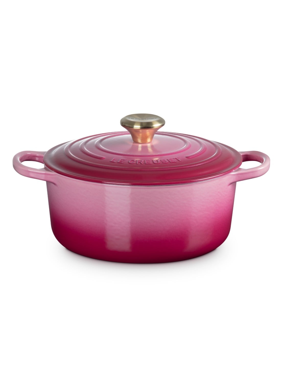 Le Creuset Signature braadpan Ø24 cm - voorkant 6 berry / roze