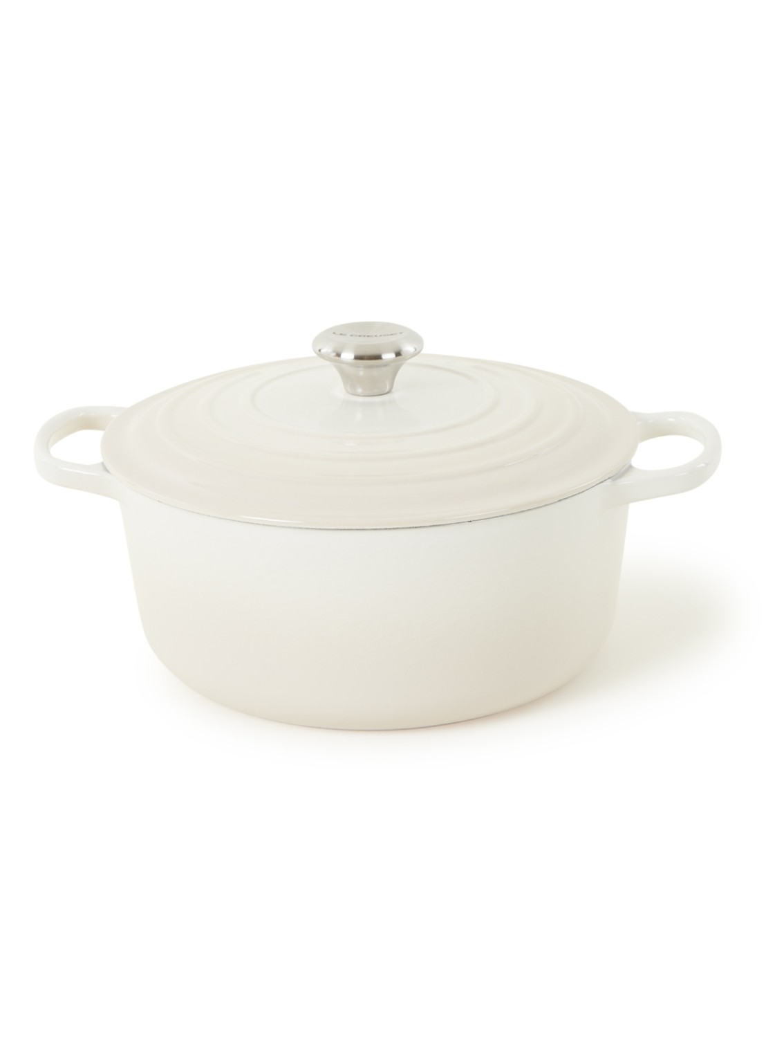 Le Creuset Signature braadpan Ø26 cm - voorkant meringue / beige