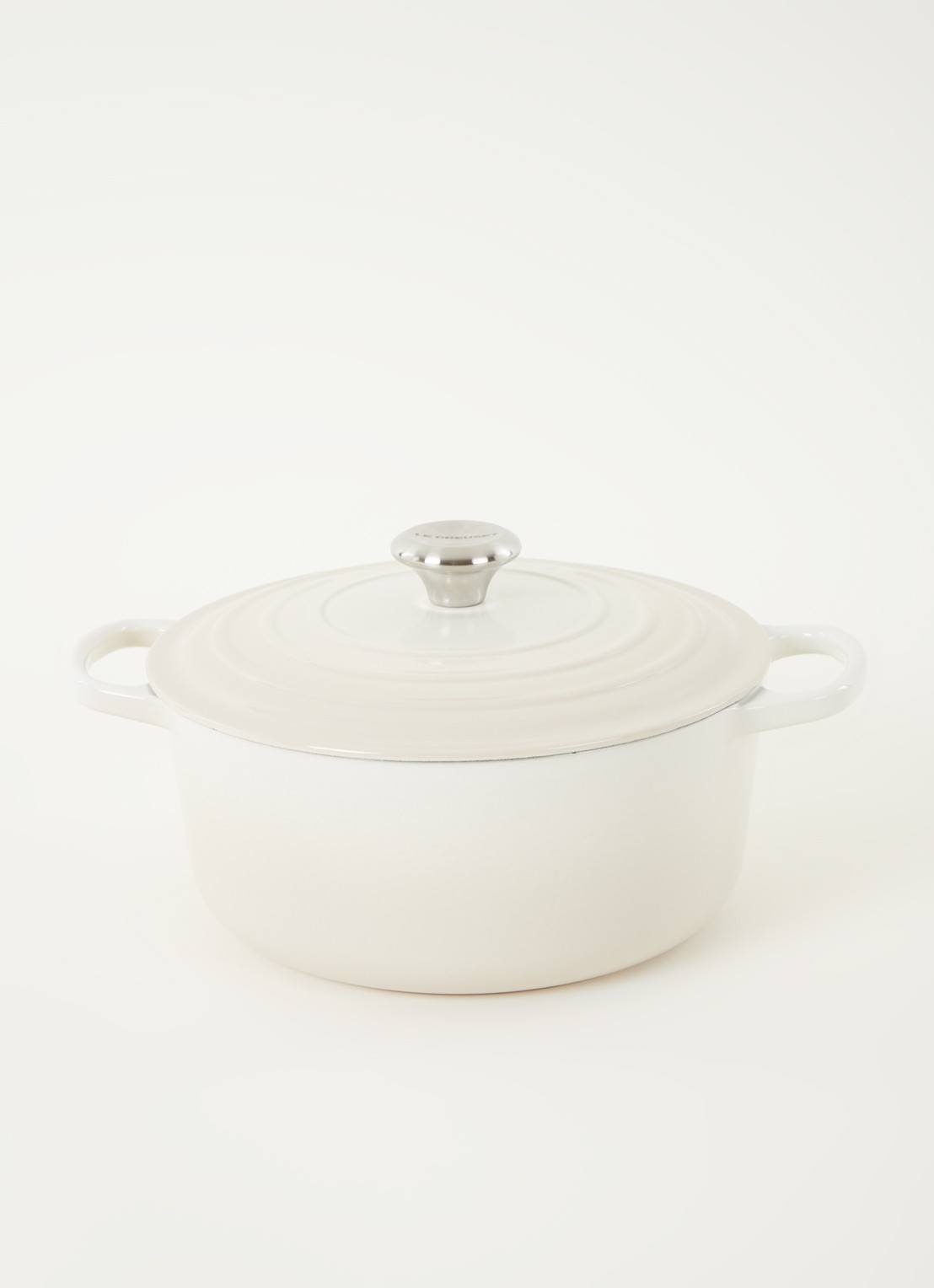 Le Creuset Signature braadpan Ø26 cm - voorkant 2 meringue / beige