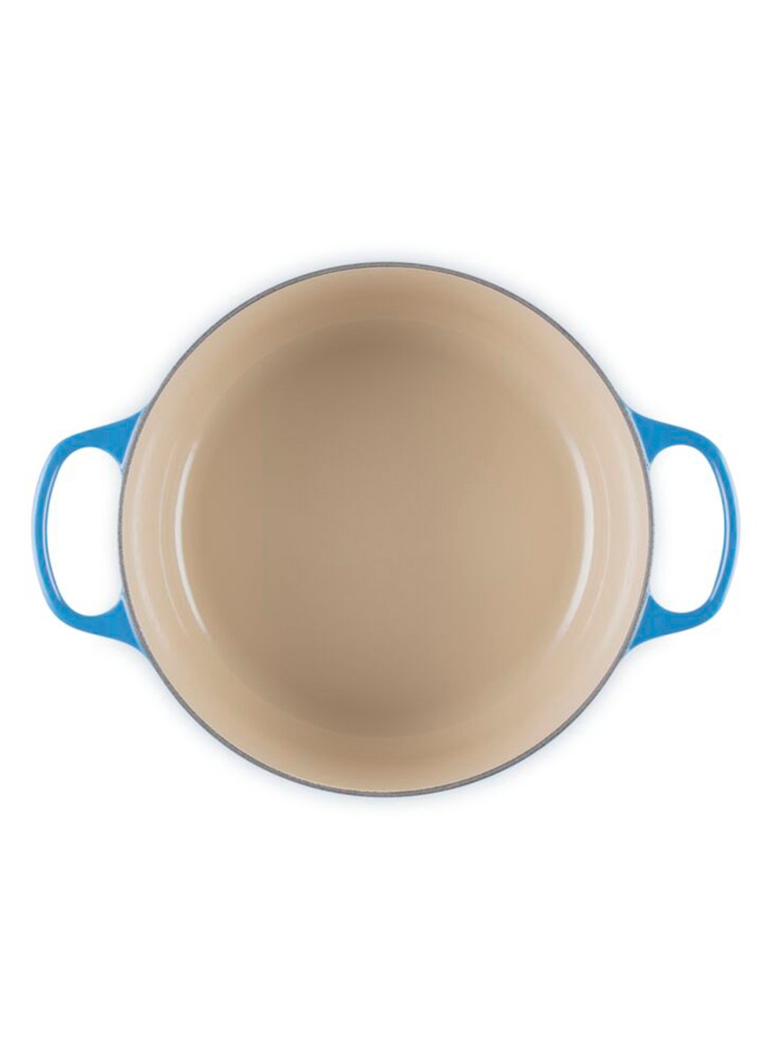 Le Creuset Signature braadpan 26 cm - detail 2 royalblauw