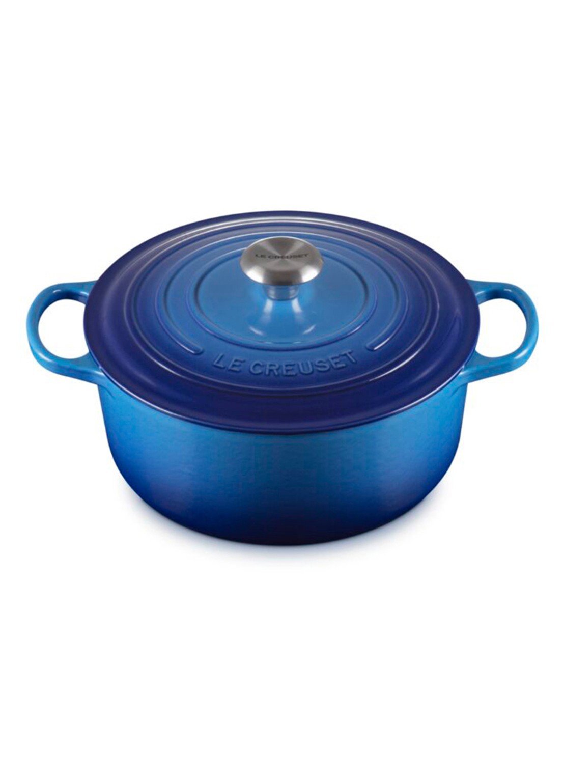 Le Creuset Signature braadpan 26 cm - voorkant 6 royalblauw