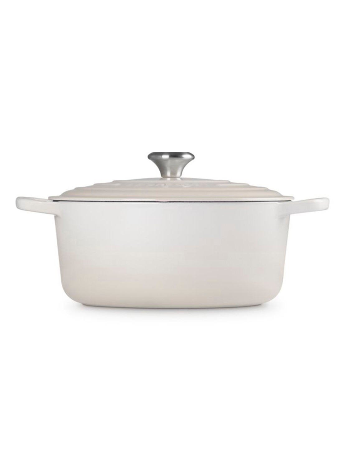 Le Creuset Signature braadpan 28 cm - achterkant gebroken wit