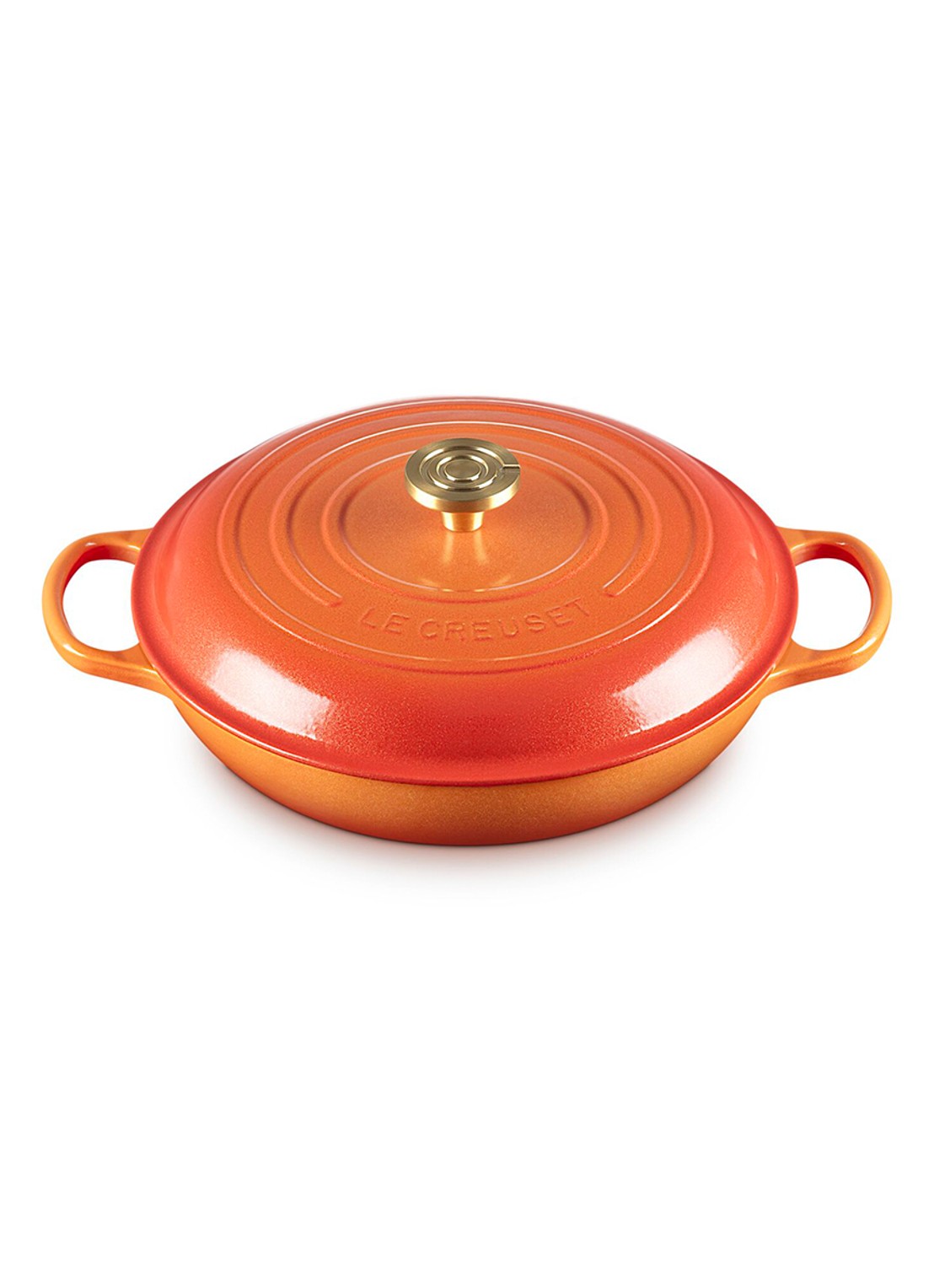 Le Creuset Signature braadpan Ø30 cm - voorkant 7 oranje