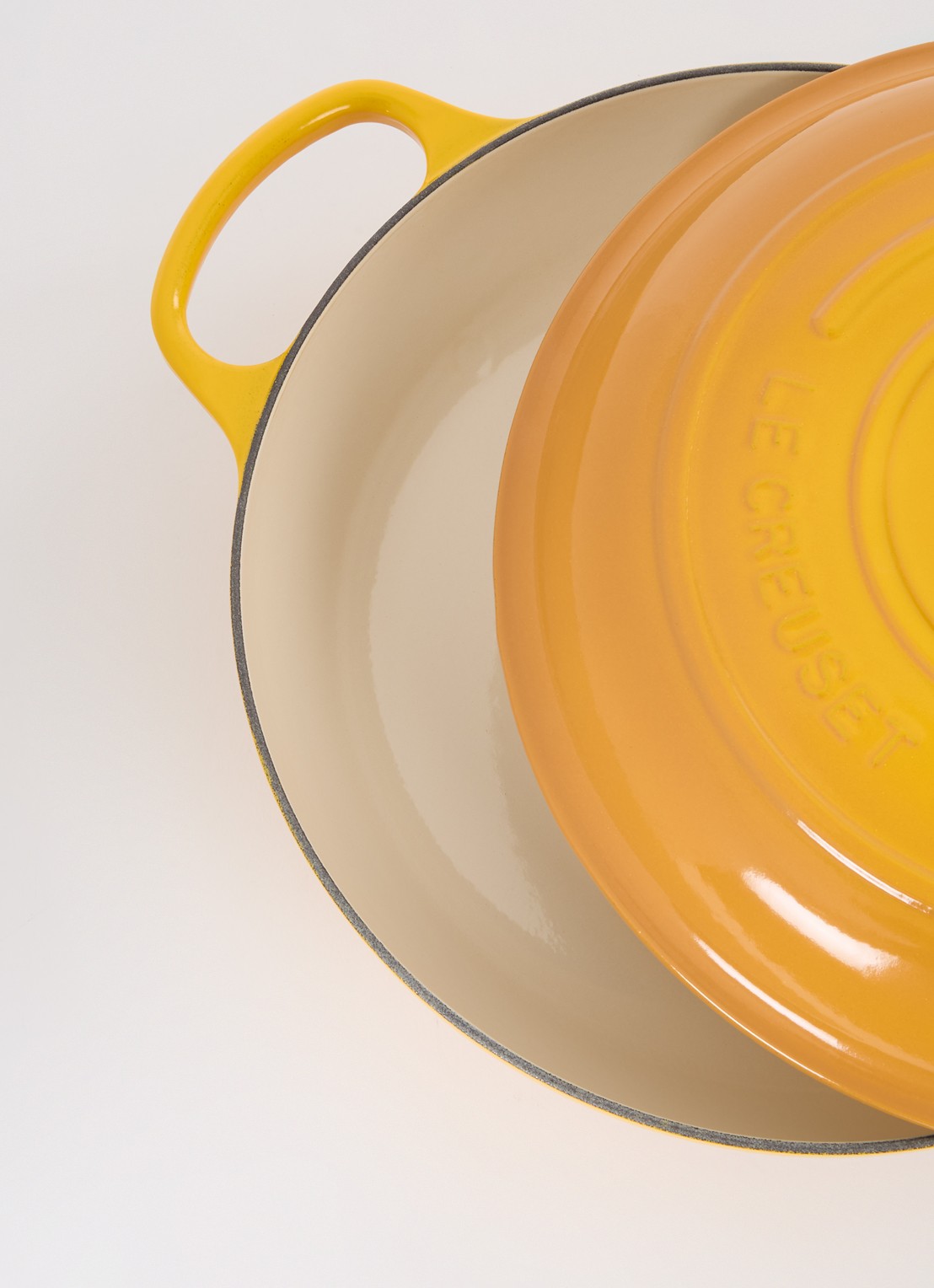 Le Creuset Signature braadpan Ø30 cm - voorkant 3 nectar / oranje