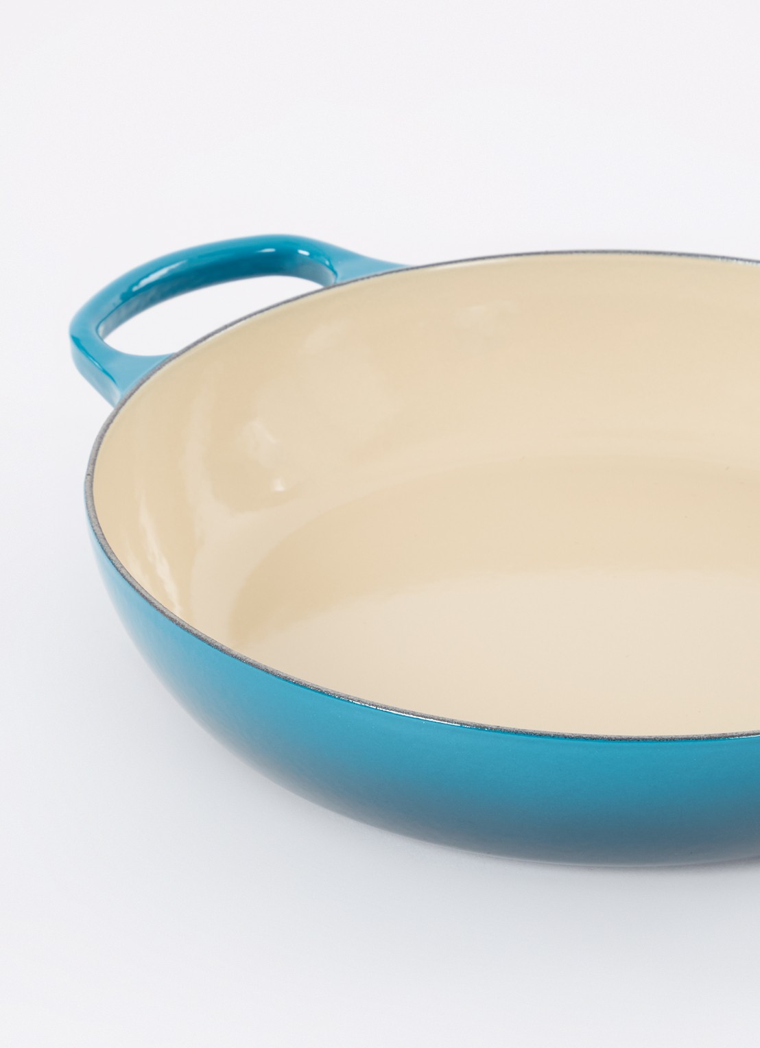Le Creuset Signature braadpan Ø30 cm - detail 3 deep teal / blauw