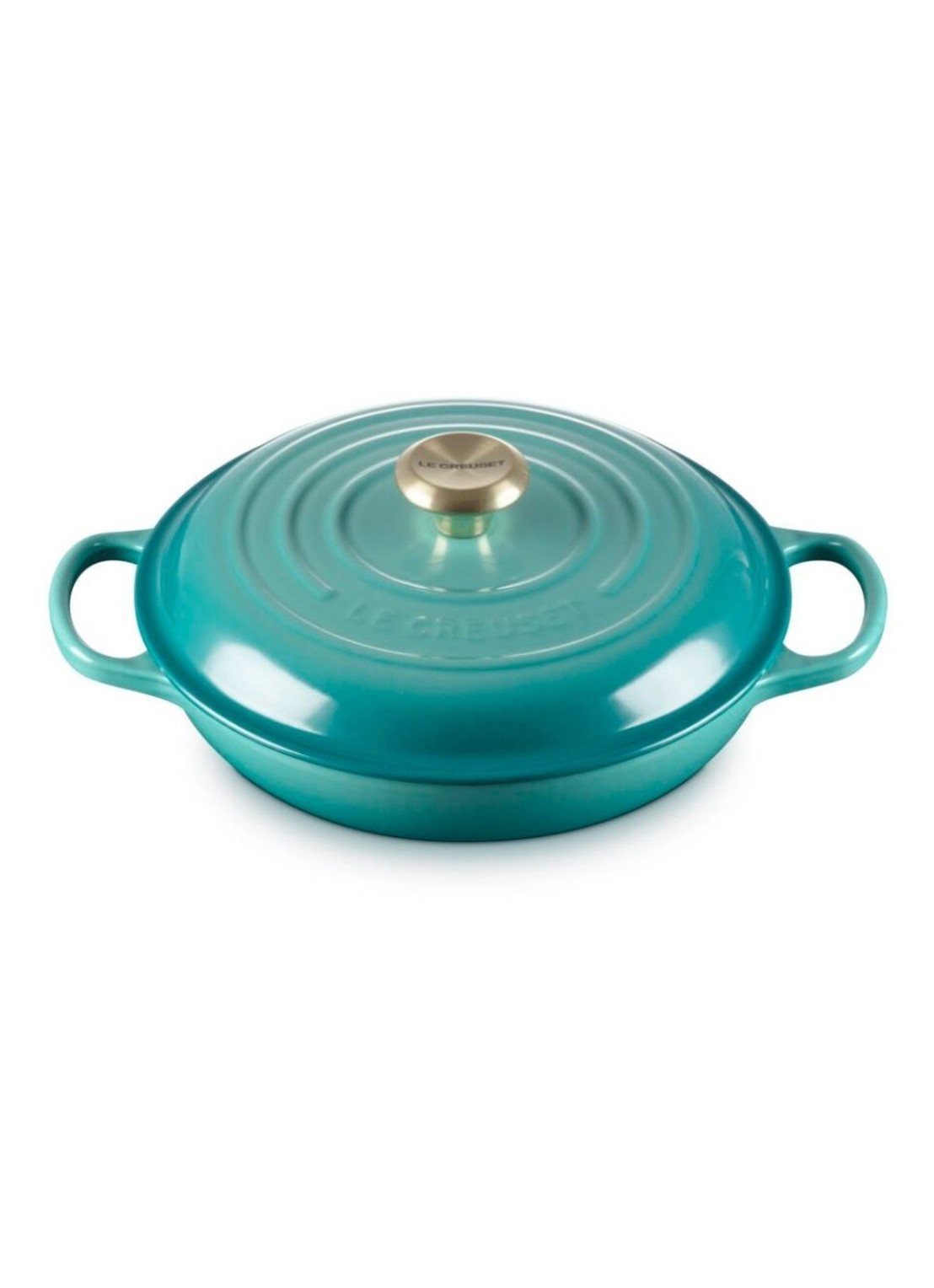 Le Creuset Signature braadpan 30 cm - detail 4 blauw