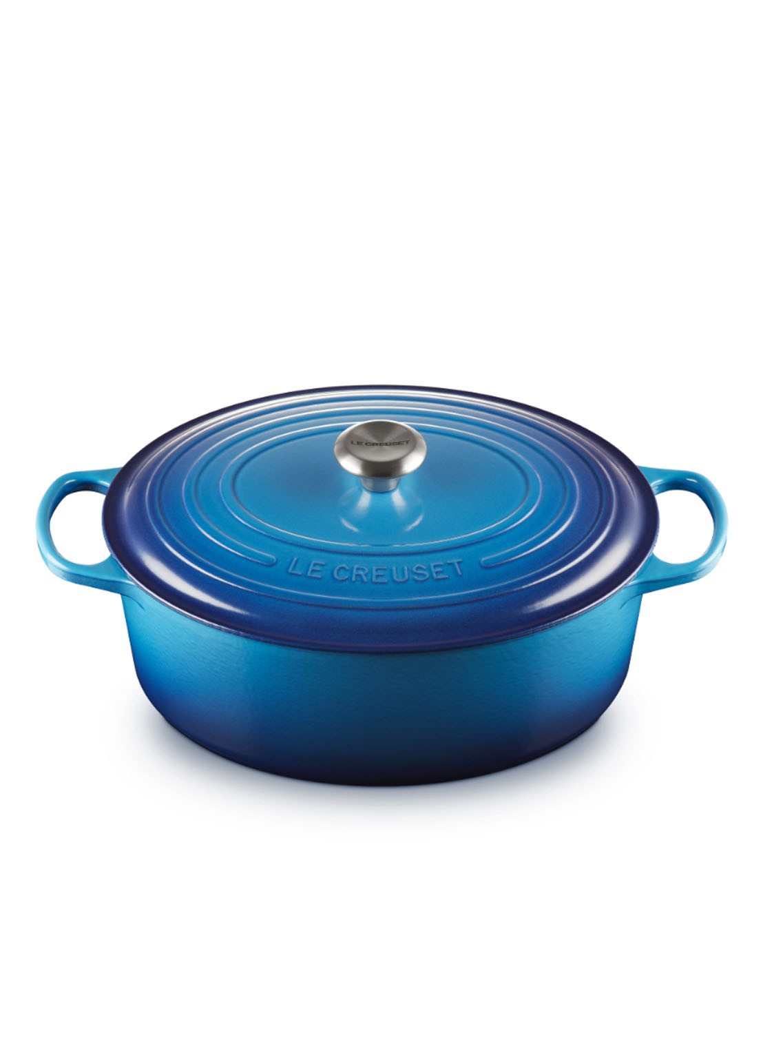 Le Creuset Signature braadpan Ø31 cm - voorkant 6 azure / blauw