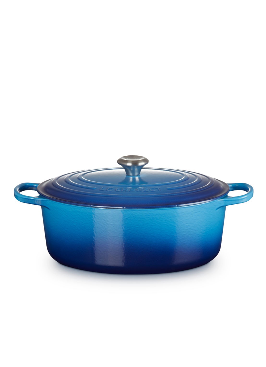 Le Creuset Signature braadpan Ø31 cm - voorkant 7 azure / blauw