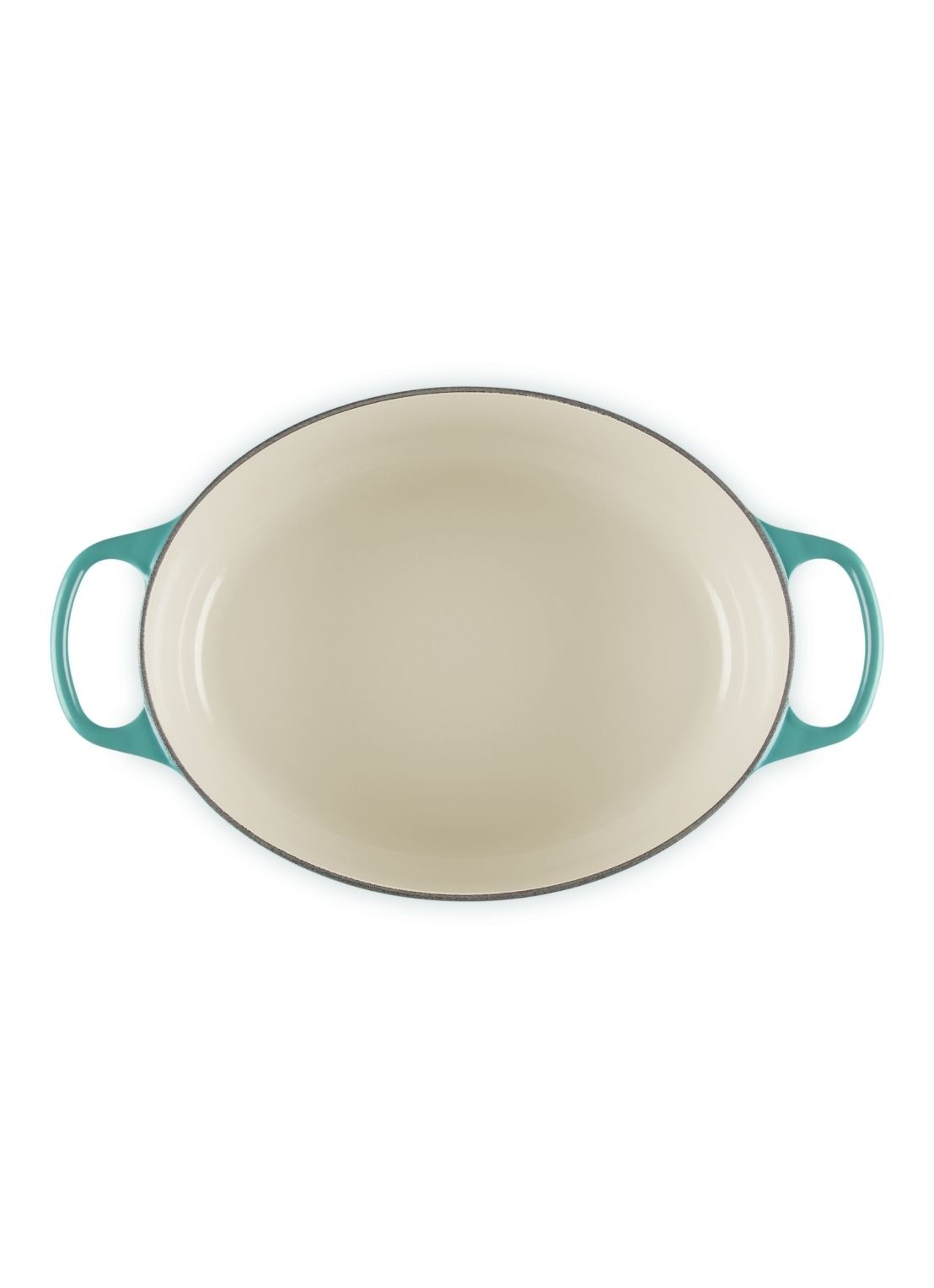 Le Creuset Signature braadpan 31 cm - achterkant 5 blauw
