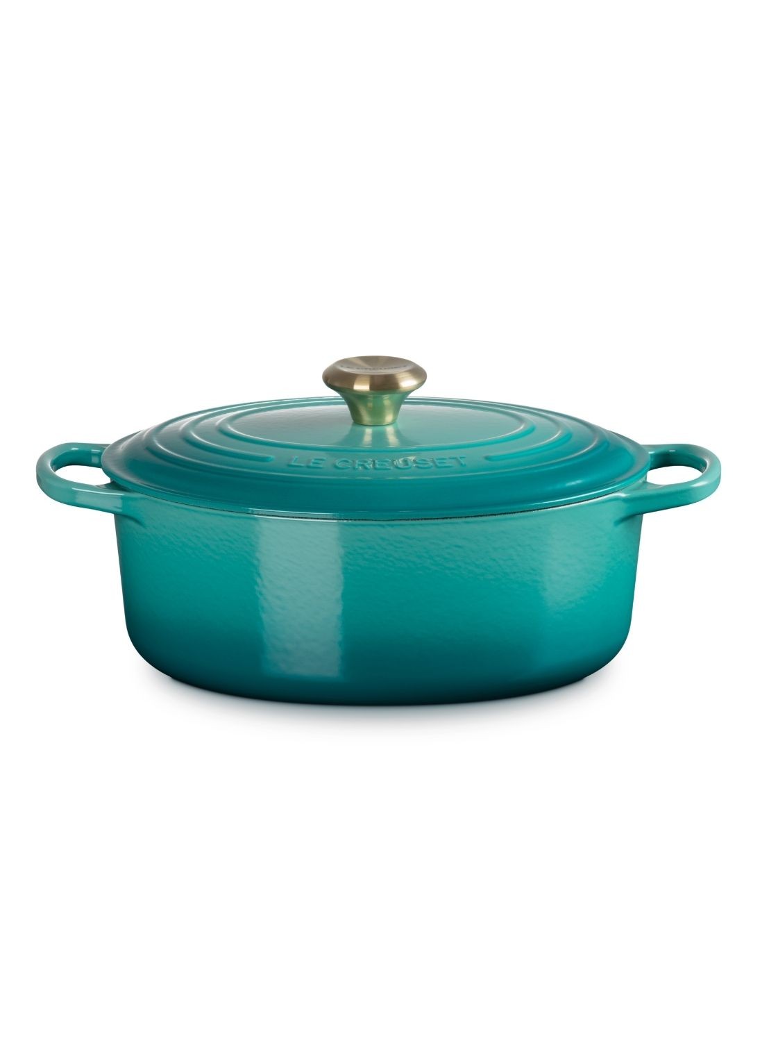 Le Creuset Signature braadpan 31 cm - detail 2 blauw