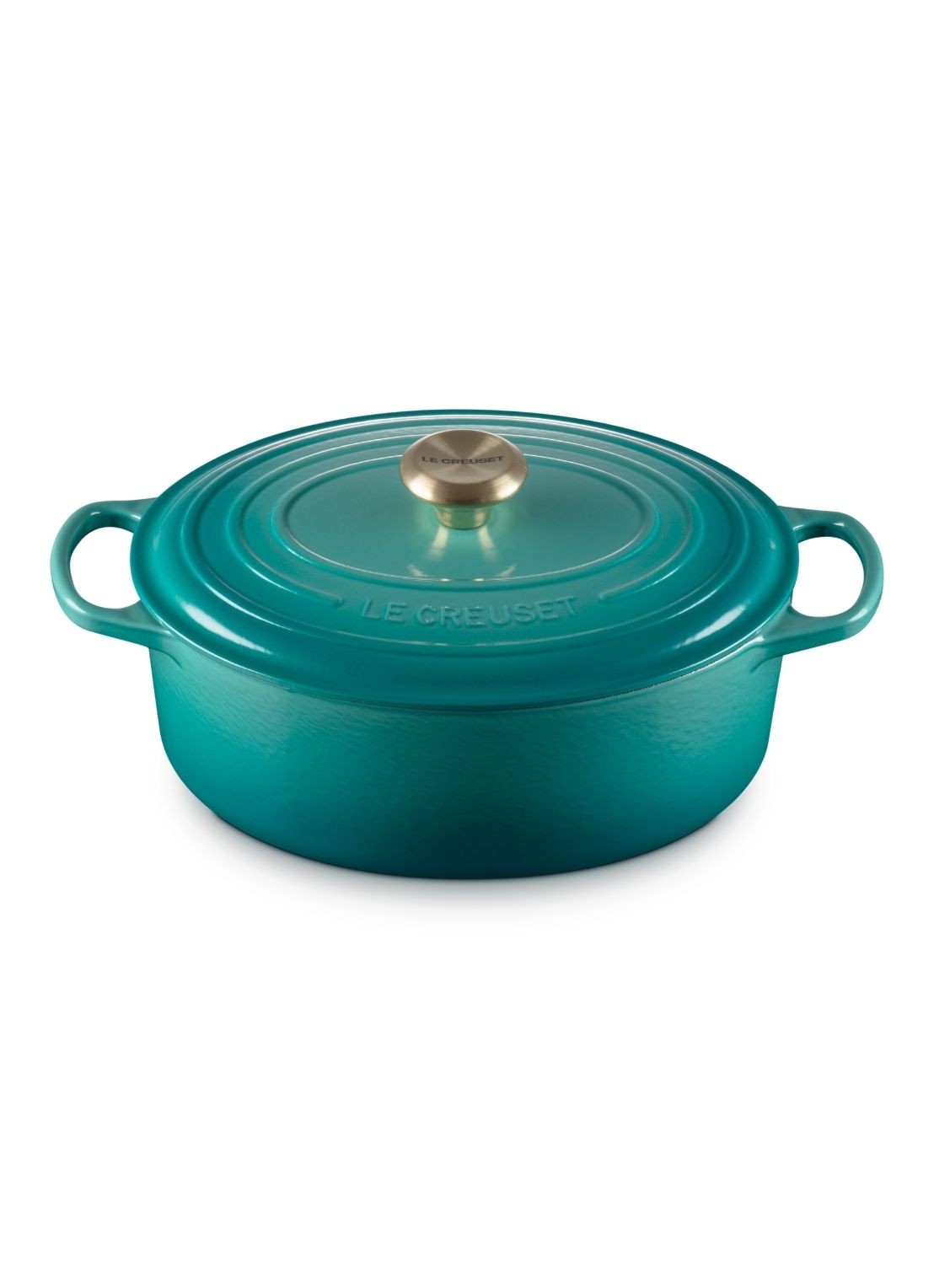 Le Creuset Signature braadpan 31 cm - voorkant 3 blauw