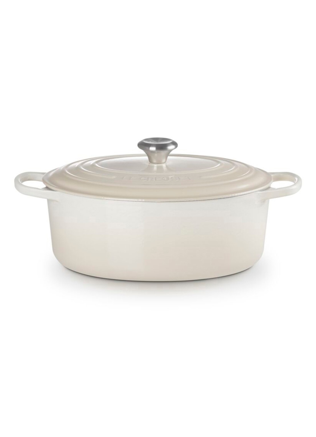 Le Creuset Signature braadpan 31 cm - voorkant 4 gebroken wit