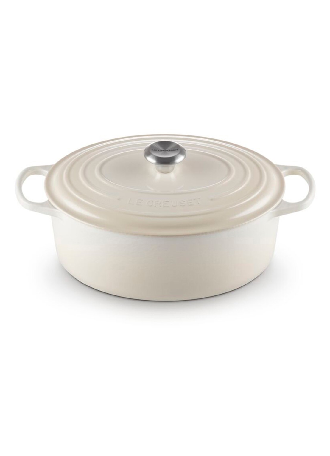 Le Creuset Signature braadpan 31 cm - voorkant 5 gebroken wit