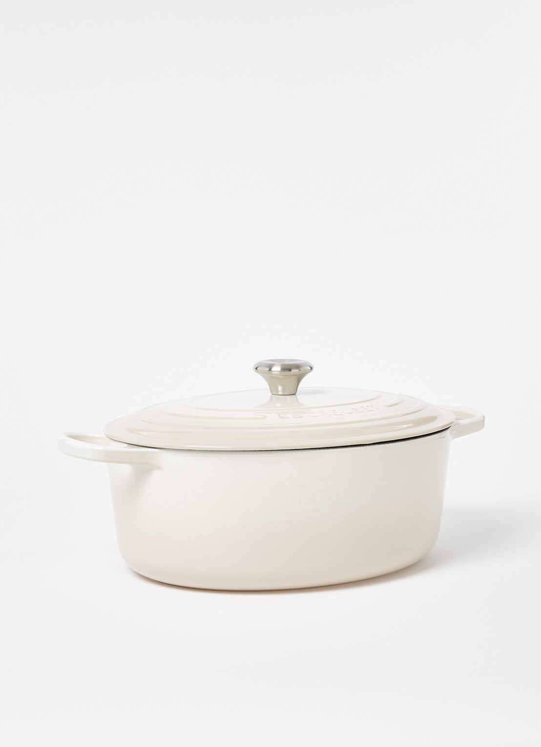 Le Creuset Signature braadpan ovaal 33 cm - voorkant 3 wit