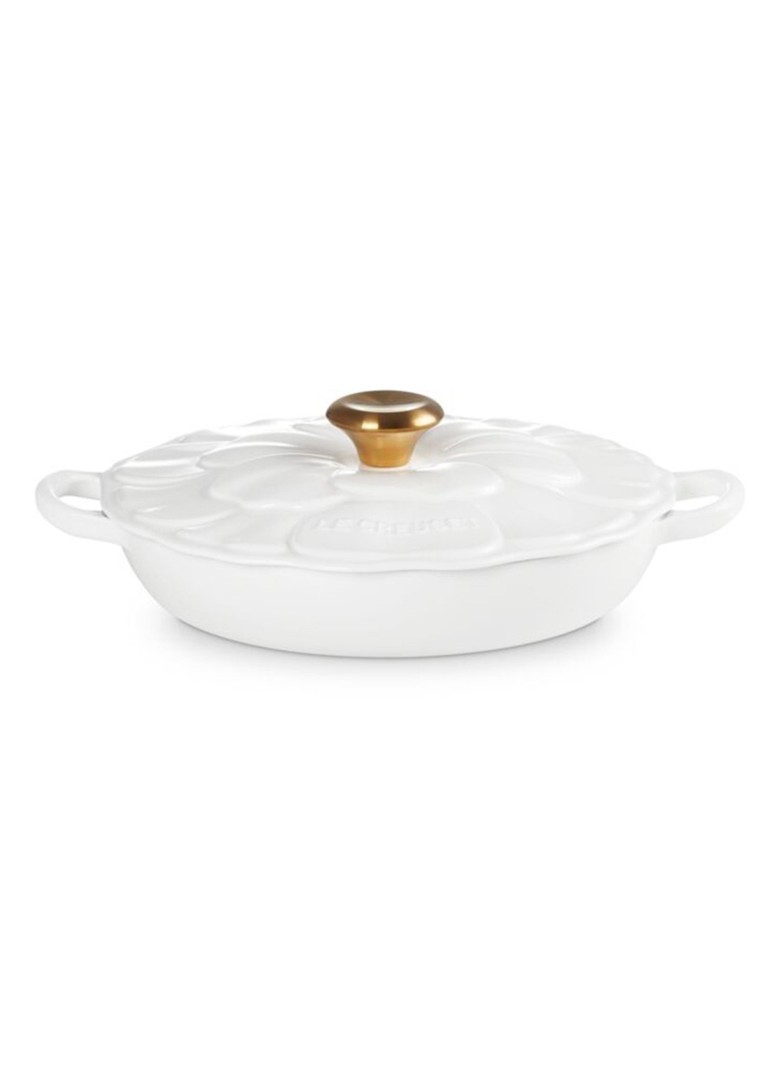 Le Creuset Signature Campagnard braadpan 26 cm - voorkant 2 wit