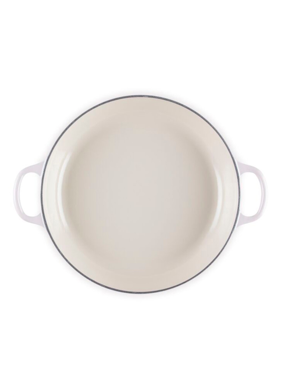 Le Creuset Signature Campagnard braadpan 26 cm - detail lichtroze