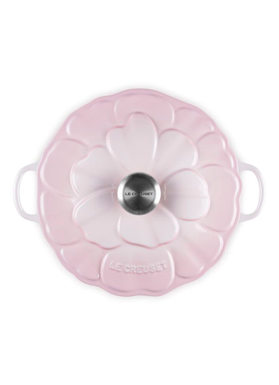 Le Creuset Signature Campagnard braadpan 26 cm - detail 2 lichtroze