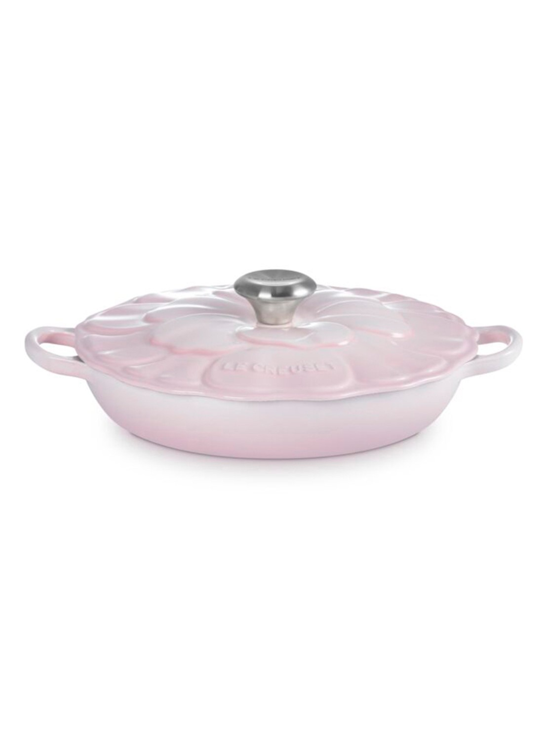 Le Creuset Signature Campagnard braadpan 26 cm - voorkant 4 lichtroze