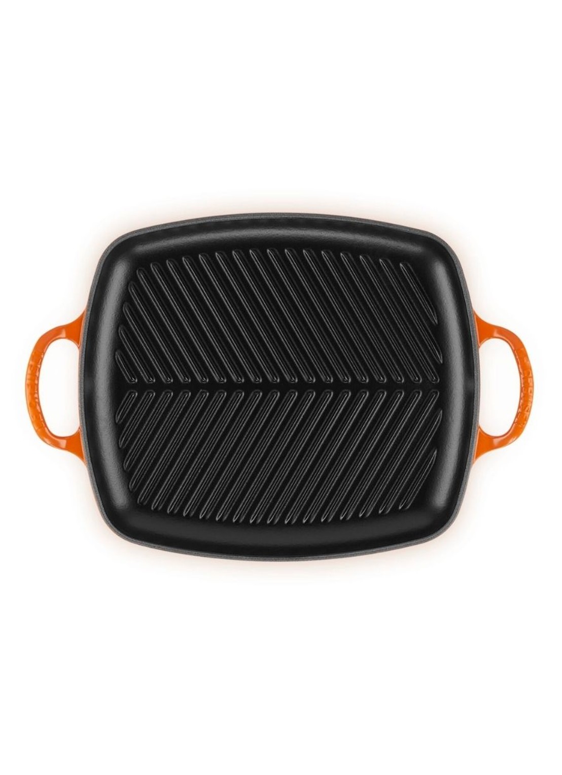 Le Creuset Signature grill 30 cm - detail 3 oranjerood