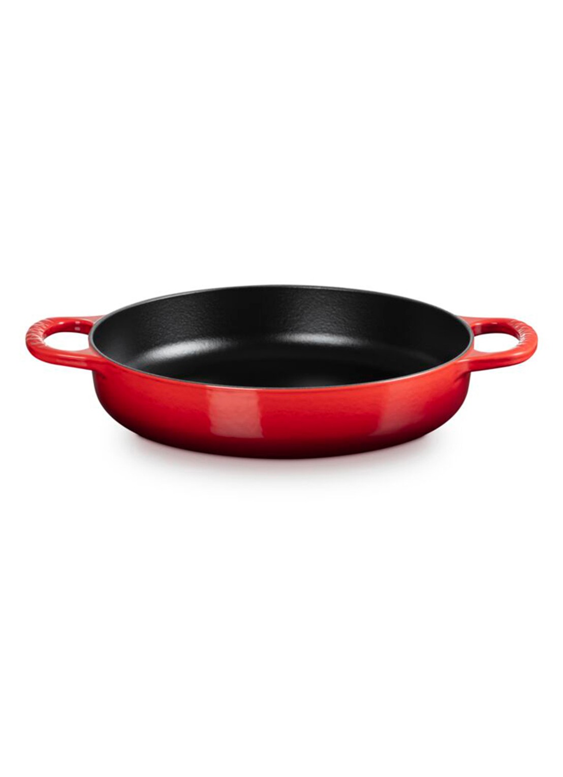 Le Creuset Signature hapjespan 28 cm  - voorkant 3 donkerrood