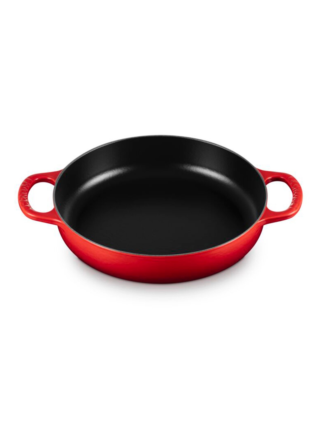 Le Creuset Signature hapjespan 28 cm  - voorkant 4 donkerrood