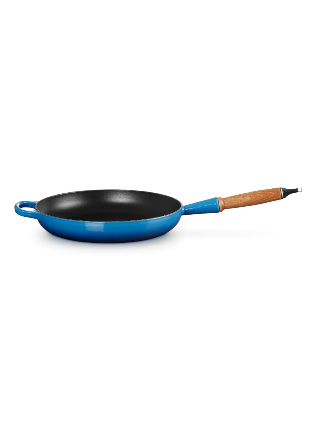 Le Creuset Signature koekenpan Ø28 cm  - voorkant 2 azure / blauw