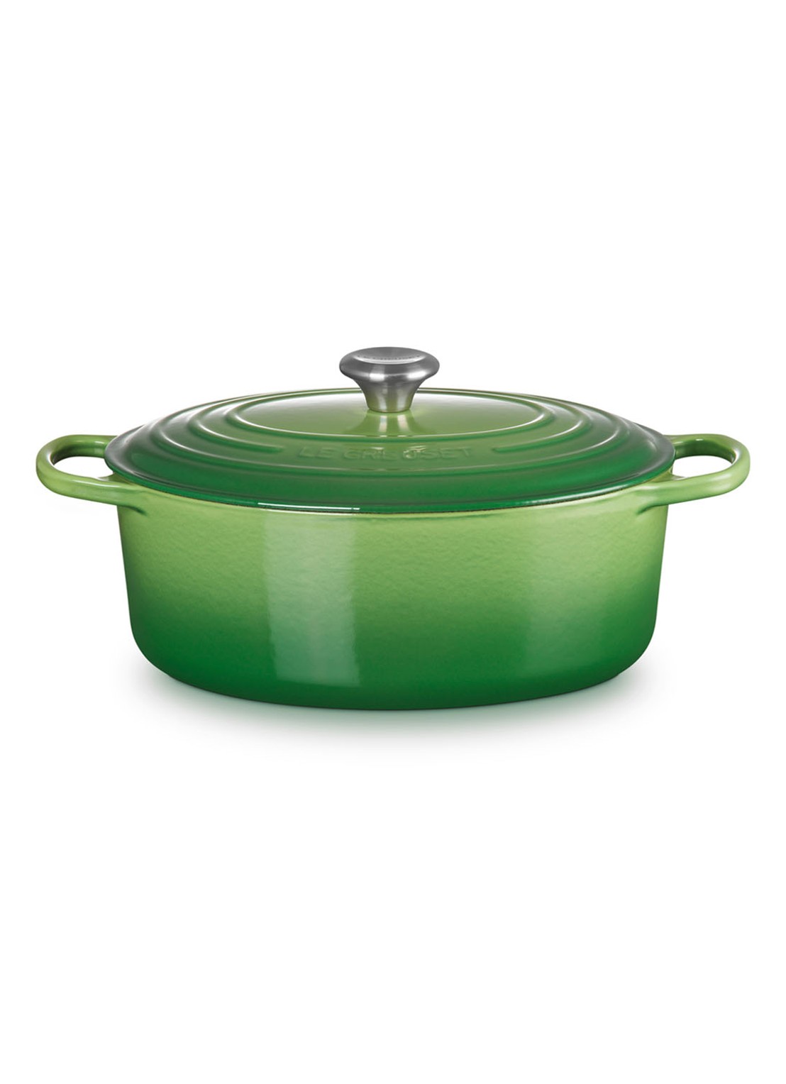 Le Creuset Signature ovale braadpan 29 cm - detail 4 bamboo / groen