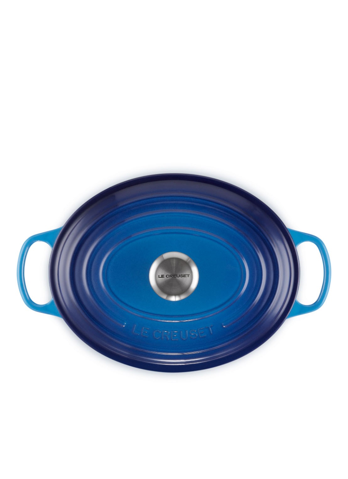 Le Creuset Signature ovale braadpan 29 cm - detail 4 azure / blauw